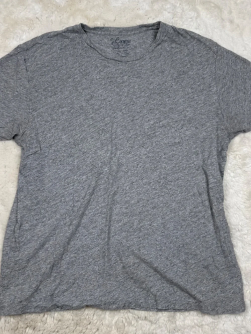 J. Crew Vintage Crew/V-Neck Short Sleeve T-Shirts Cotton Bundle Grey Men's Large